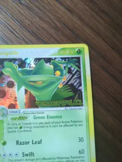 Pokemon TCG Sceptile EX Emerald Holo Holo Rare Card #10/106 NM With Stamp - Image 2