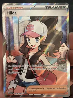 Pokemon TCG Hilda 164/086 Full Art Ultra Rare Scarlet & Violet White Flare NM/M - Image 1
