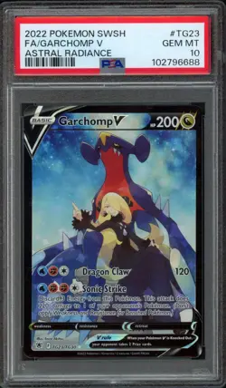 2022 Pokemon Astral Radiance Garchomp V TG23/TG30 PSA 10 Gem Mint - Image 1