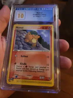 (POP 2) CGC 10 PRISTINE Numel 70/97 EX Dragon Pokemon eReader TCG - Image 2
