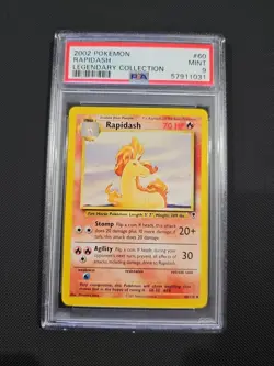 Pokemon TCG Rapidash Legendary Collection 60 Regular Uncommon PSA 9 - Image 1