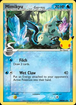 MIMIKYU Delta Species SWSH136 Celebrations 25th Anniversary Pokemon Free Ship! - Image 1