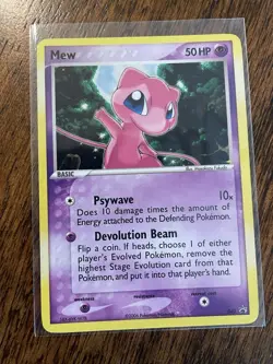 Pokemon 2006 #40 Mew Holo Rare Black Star Nintendo Promo Card - Image 1