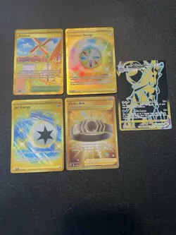 Pokemon Lot Of 5 Gold Secret Rares Near Mint Condition - Image 1