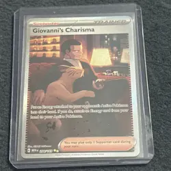 Pokemon TCG Giovanni's Charisma 204/165 Sv: Scarlet & Violet 151 Holo NM - Image 1