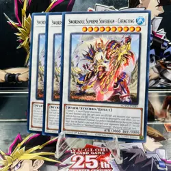 3x Yugioh Playset Swordsoul Supreme Sovereign - Chengying MZTM-EN089 Rare 1st NM - Image 1
