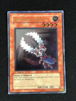 YUGIOH CHAINSAW INSECT SOI-EN021 1ST ULTIMATE HP/ CREASES - Image 1