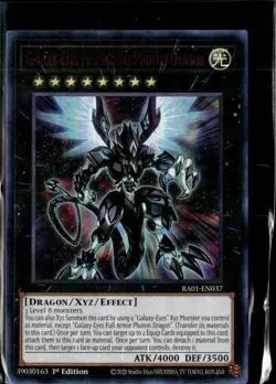 Yugioh Galaxy-Eyes Full Armor Photon Dragon 1st Edition RA01-EN037 - Image 1