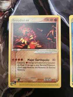 Pokemon Groudon EX 002 Kyogre EX 001 Black Star Promo eReader x2 Cards Set - Image 2