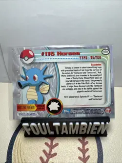 Topps Pokemon Tv Animation Horsea Foil Card - Image 2