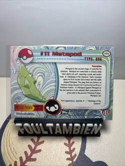 Topps Pokemon Tv Animation Metapod Foil Card - Image 2