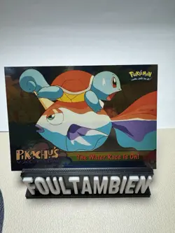 Topps Pokemon Pikachu's Vacation #47 Water Race Is On Trading Card Foil Hologram - Image 1