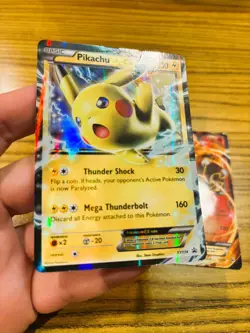 Damaged PIKACHU EX & CHARIZARD, 2016 Pokemon Holographic Card HP 130 & 180 Promo - Image 5