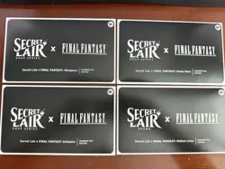 Secret Lair x FINAL FANTASY Foil English BUNDLE 4 Card Set Drop Gilded Lotus MTG - Image 1