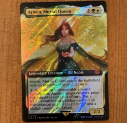 Arwen, Mortal Queen, M 0778, NM+ Surge Foil, MTG LotR Lord of the Rings LTR Card - Image 1