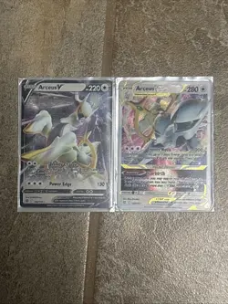 Arceus V and Arceus VSTAR - (Metal Cards) 122/172, 123/172 - Image 1