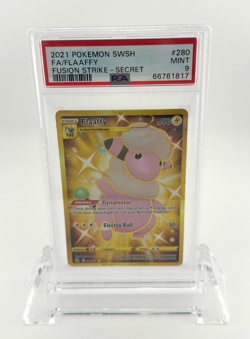 Flaaffy Gold Secret PSA 9 MINT Fusion Strike #280 Pokemon Card - Image 1