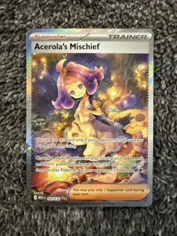 Acerola’s Mischief SIR English 183/132 Pokemon TCG Card - Image 1