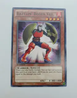 Yu-Gi-Oh! Battlin' Boxer Veil Effect Card PRIO-EN009 1st Edition - Image 1