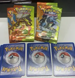 2004 Pokemon FIRE RED vs LEAF GREEN Non Holo Lot 30 Cards All MINT + 4 Wrappers! - Image 2