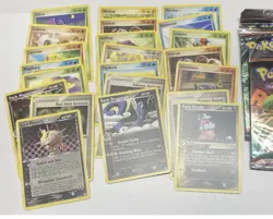 2004 Pokemon Ex Team Rocket Returns Non Holo Lot 108 Cards + 15 Empty Wrappers - Image 1