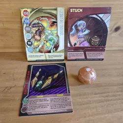 Bakugan Battle Brawlers B1 Translucent Serpentenoid 400G Subterra With Cards - Image 1
