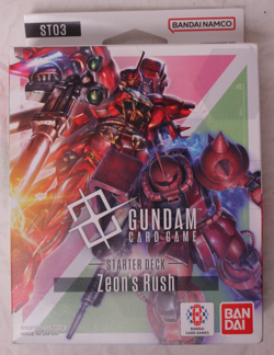 New - Sealed: Bandai Starter Deck 03: Zeon's Rush Gundam Card Game - US SHIPPING - Image 1