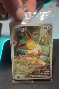 Pokemon Center Eevee Prismatic Evolutions Black Star Promo Card SVP 173 - Image 2