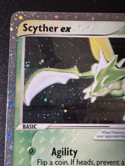 Scyther ex 102/109 EX Ruby & Sapphire Pokemon Card Holo Foil Rare Swirls LP - Image 3