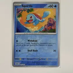 Squirtle - Reverse Holo - Scarlet Violet 151 EN 007/165 Pokemon Card NM - Image 1
