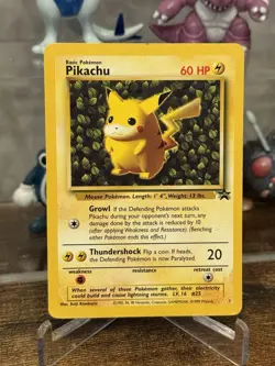 Pokemon Pikachu Black Star #1 League Promo Vintage Card - Image 1