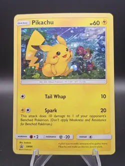 Pokemon Pikachu TCG SM86 Cosmo Holo Black Star Promo Card - Image 1