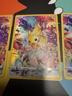Pikachu (Secret) 160/159 Crown Zenith Holo (Lot Of 3) Very Mint [3 TOTAL CARDS] - Image 4