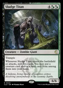 MTG 1x Sludge Titan, NM, Ravnica: Clue Edition, Mill Return Creature Or Land - Image 1