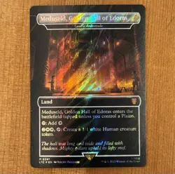 Meduseld, Golden Hall of Edoras, M 0391, NM Surge Foil, MTG LotR LTC Lord Rings - Image 1
