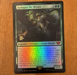 Radagast the Brown [Prerelease] M 0184, NM Foil MTG LotR Lord of the Rings Promo - Image 1