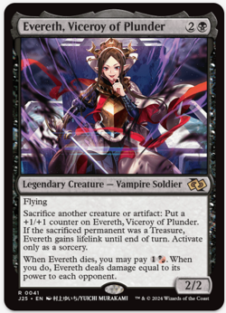 1 x Evereth, Viceroy of Plunder - J25 - LP - MTG - Image 1