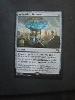 Magic the Gathering Aetherflux Reservoir Artifact Rare - Image 1