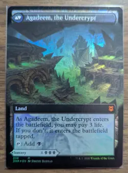 MTG Agadeem's Awakening Extended Art Foil from Zendikar Rising NM - Image 2