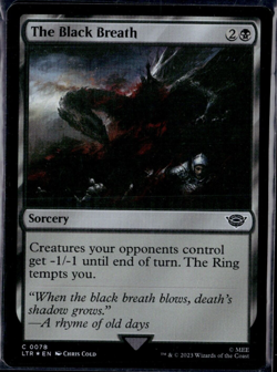 The Black Breath In Foil! NM-Mint Magic The Gathering - Image 1