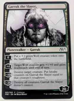 Garruk the Slayer, Core Set 2015 Oversized Promo, Magic The Gathering - Image 1
