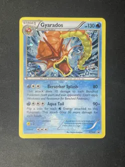 2016 Gyarados XY109 Black Star Promo Pokemon Card Cosmo Holo Rare Shiny - LP - Image 1