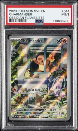 2023 POKEMON SVP EN-SV BLACK STAR PROMO #044 CHARMANDER PSA 9 - Image 1