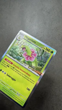 MEGANIUM MEP 001 - POKEMON MEGAEVOLUZIONE PROMO 2025 NM PRERELEASE STAMPED HOLO - Image 3
