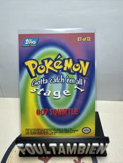 Squirtle [Foil] #E7 Pokemon 1999 Topps Movie Evolution LP - Image 2