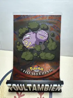 2000 Topps Pokemon TV Animation Edition Series 1 Silver Foil Weezing #110 8d4 - Image 1