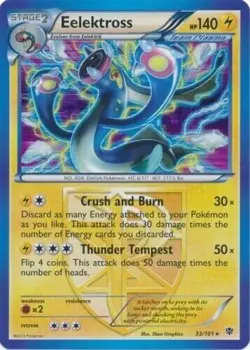 Eelektross 33/101 B&W Plasma Blast HOLO RARE PERFECT MINT! Pokemon - Image 1