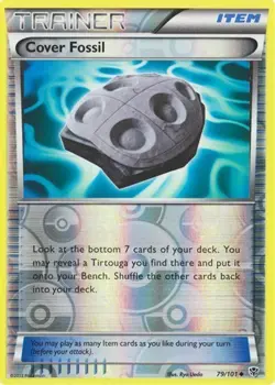 Cover Fossil 79/101 B&W Plasma Blast REVERSE HOLO PERFECT MINT! Pokemon - Image 1