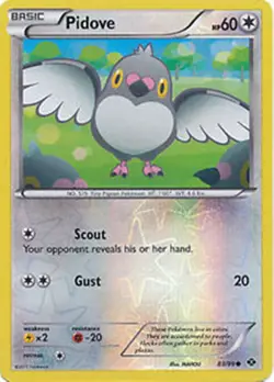 Pidove 83/99 B&W Next Destinies REVERSE HOLO MINT! Pokemon - Image 1