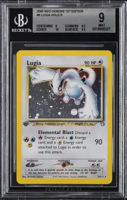 2000 POKEMON NEO GENESIS 1ST EDITION LUGIA BGS 9 - Image 1